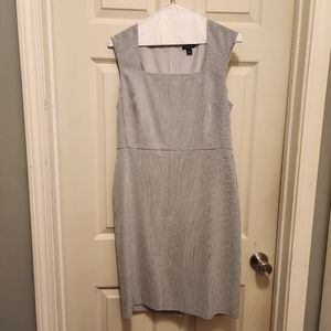 Ann Taylor Factory navy pinstripe sleeveless dress size 4